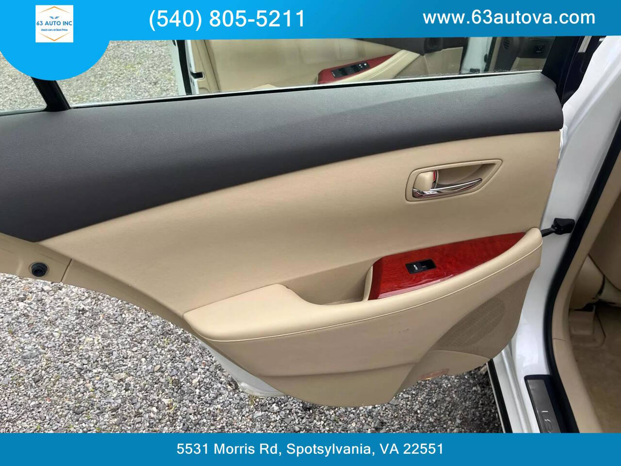 2008 Lexus ES 350 for sale at 63 Auto Inc in Spotsylvania, VA