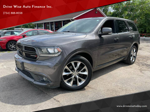 2015 Dodge Durango for sale at Drive Wise Auto Finance Inc. in Wayne MI