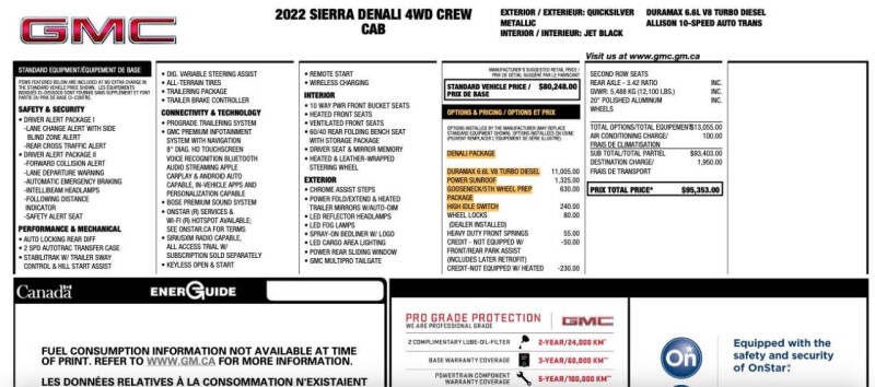 2022 GMC Sierra 3500HD