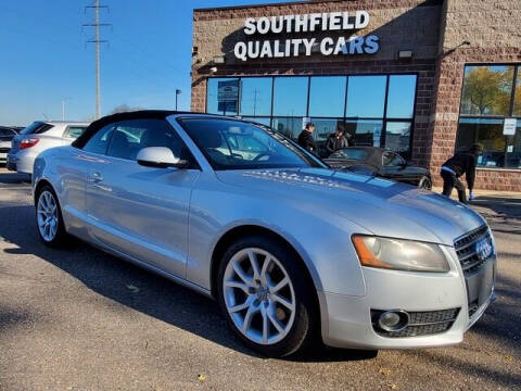 2011 Audi A5 for sale at SOUTHFIELD QUALITY CARS in Detroit MI