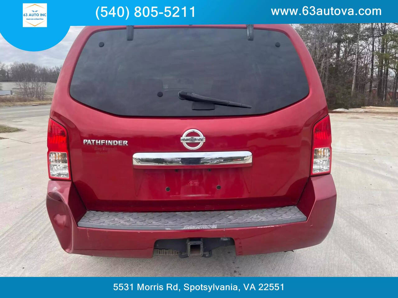 2009 Nissan Pathfinder for sale at 63 Auto Inc in Spotsylvania, VA