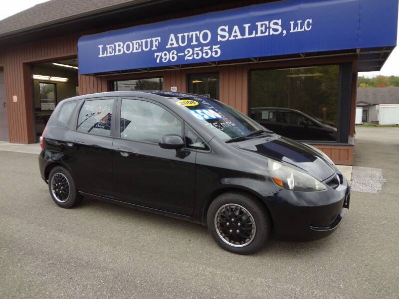 2008 Honda Fit for sale at LeBoeuf Auto Sales in Waterford PA