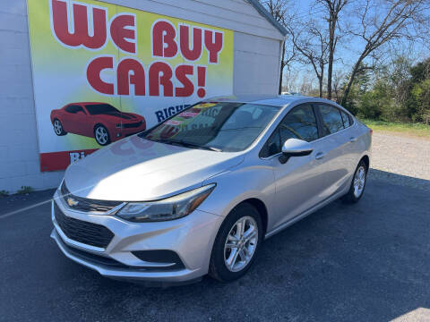 2017 Chevrolet Cruze for sale at Right Price Auto Sales in Murfreesboro TN