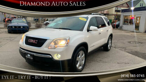 2008 GMC Acadia for sale at DIAMOND AUTO SALES LLC in Milwaukee WI