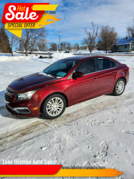 2015 Chevrolet Cruze for sale at Lake Herman Auto Sales in Madison SD