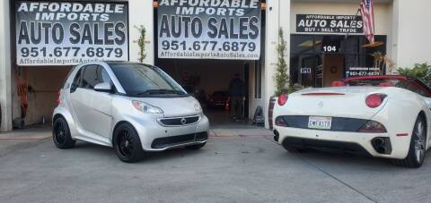 2013 Smart fortwo electric drive for sale at Affordable Imports Auto Sales in Murrieta CA