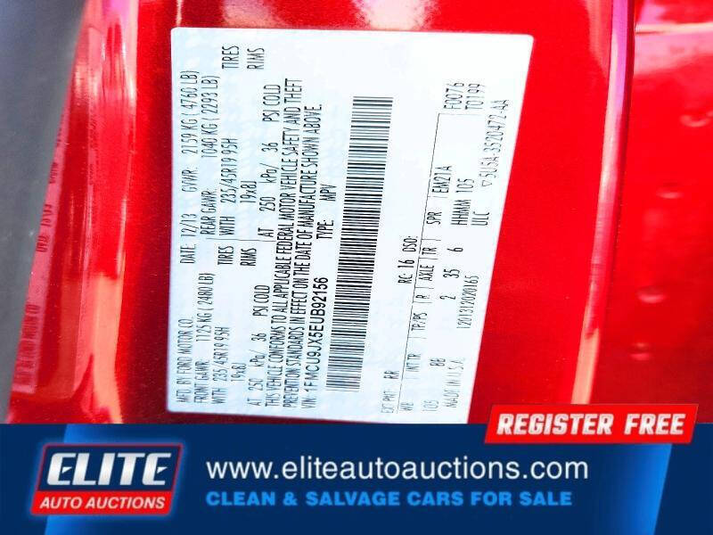 Red 2014 Ford Escape Titanium AWD Titanium 4dr SUV 24