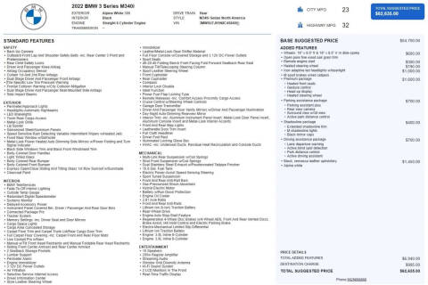 2022 BMW 3 Series M340i