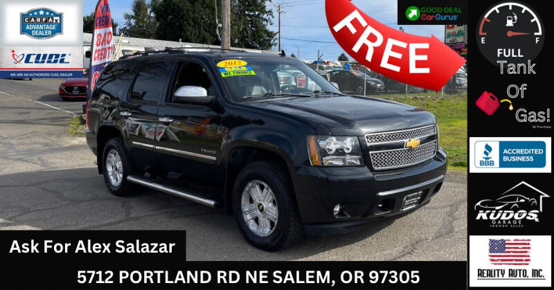 2012 Chevrolet Tahoe for sale at Reality Auto Inc. in Salem OR