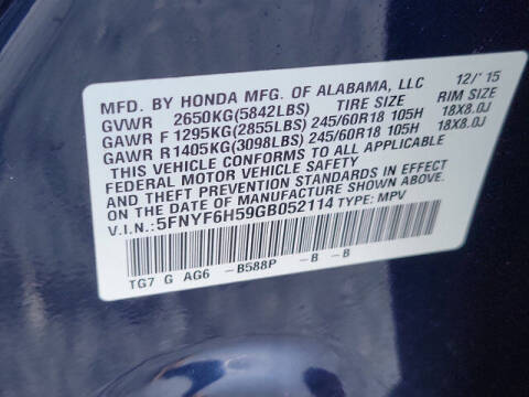 2016 Honda Pilot EX-L