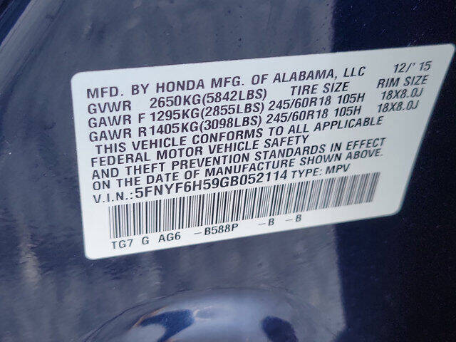 2016 Honda Pilot EX-L