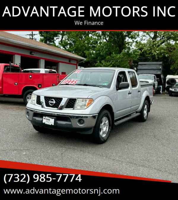 2008 Nissan Frontier for sale at ADVANTAGE MOTORS INC in Edison NJ