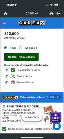 2018 GMC Terrain SLT Diesel