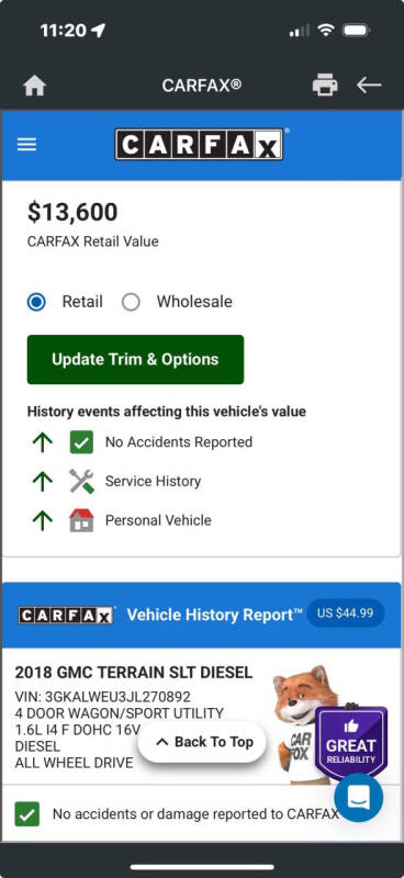2018 GMC Terrain SLT Diesel