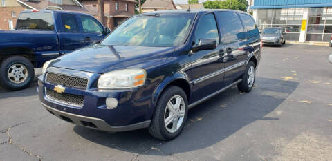 2005 Chevrolet Uplander for sale at ELLENBURG MOTORS LLC in Franklin OH