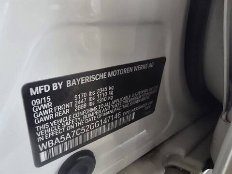 2016 BMW 5 Series 528i xDrive