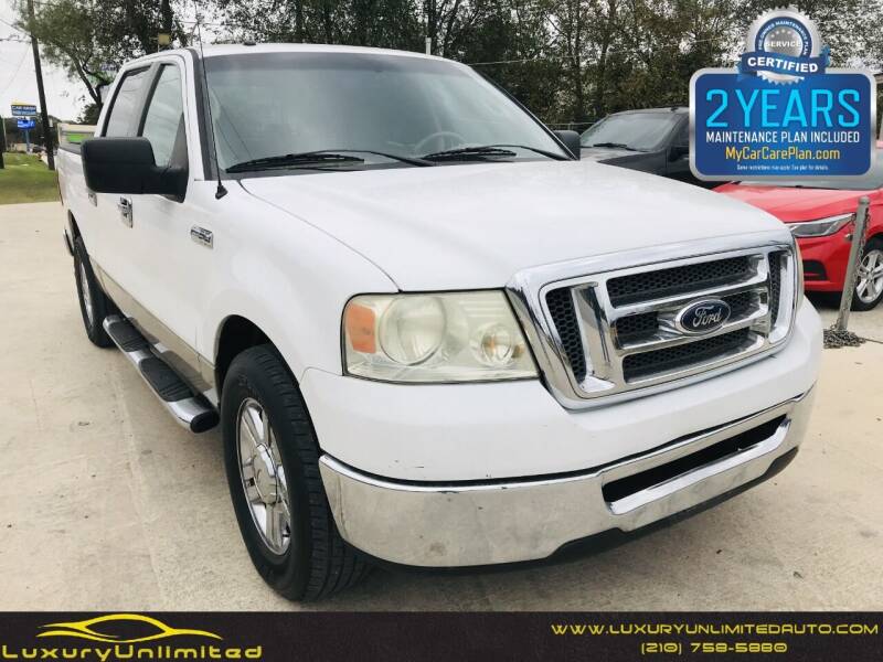 2008 Ford F-150 for sale at LUXURY UNLIMITED AUTO SALES in San Antonio TX