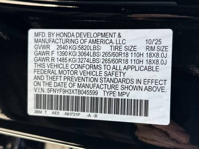 2026 Honda Passport RTL