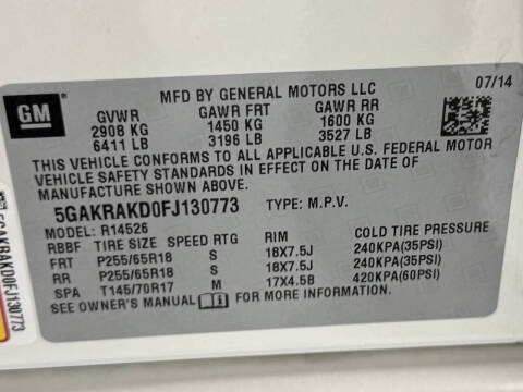 2015 Buick Enclave Convenience