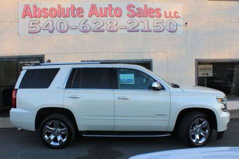 2015 Chevrolet Tahoe for sale at Absolute Auto Sales in Fredericksburg VA