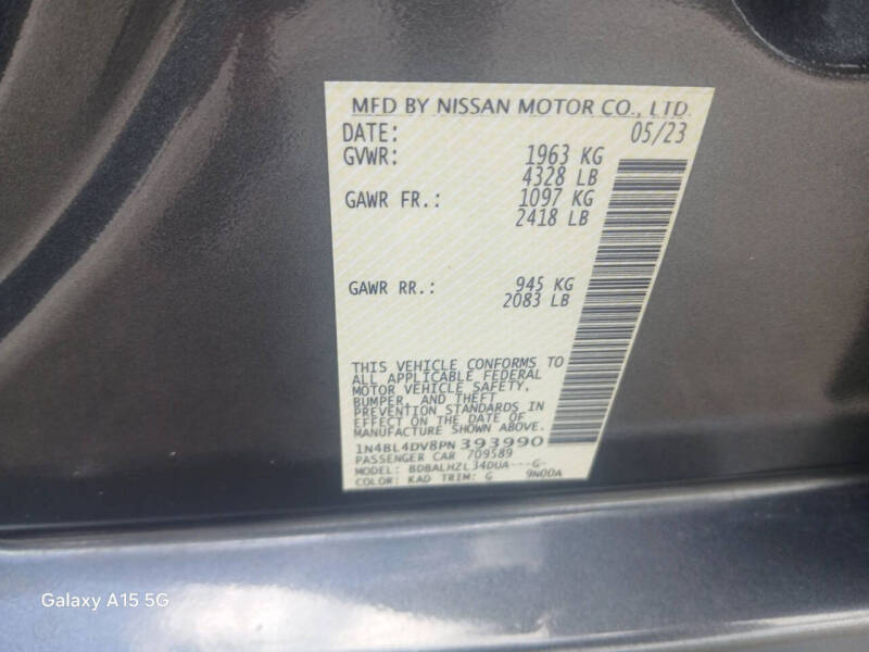 2023 Nissan Altima 2.5 SV