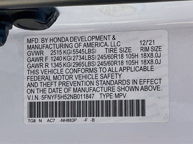 2022 Honda Pilot EX-L