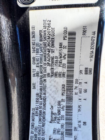 2012 Ford Fiesta SE