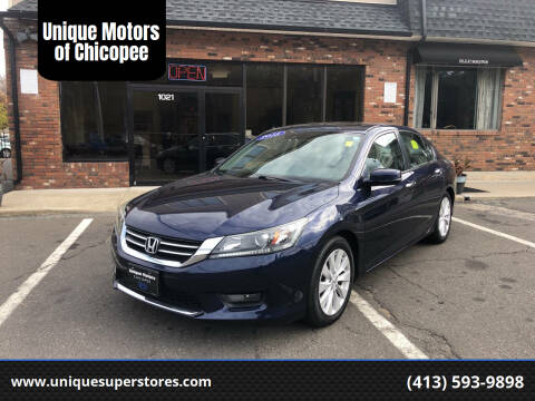 2015 Honda Accord for sale at Unique Motors of Chicopee in Chicopee MA