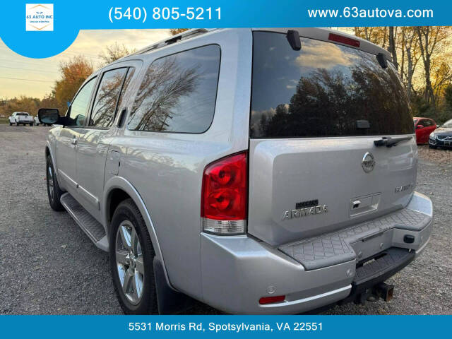 2011 Nissan Armada for sale at 63 Auto Inc in Spotsylvania, VA