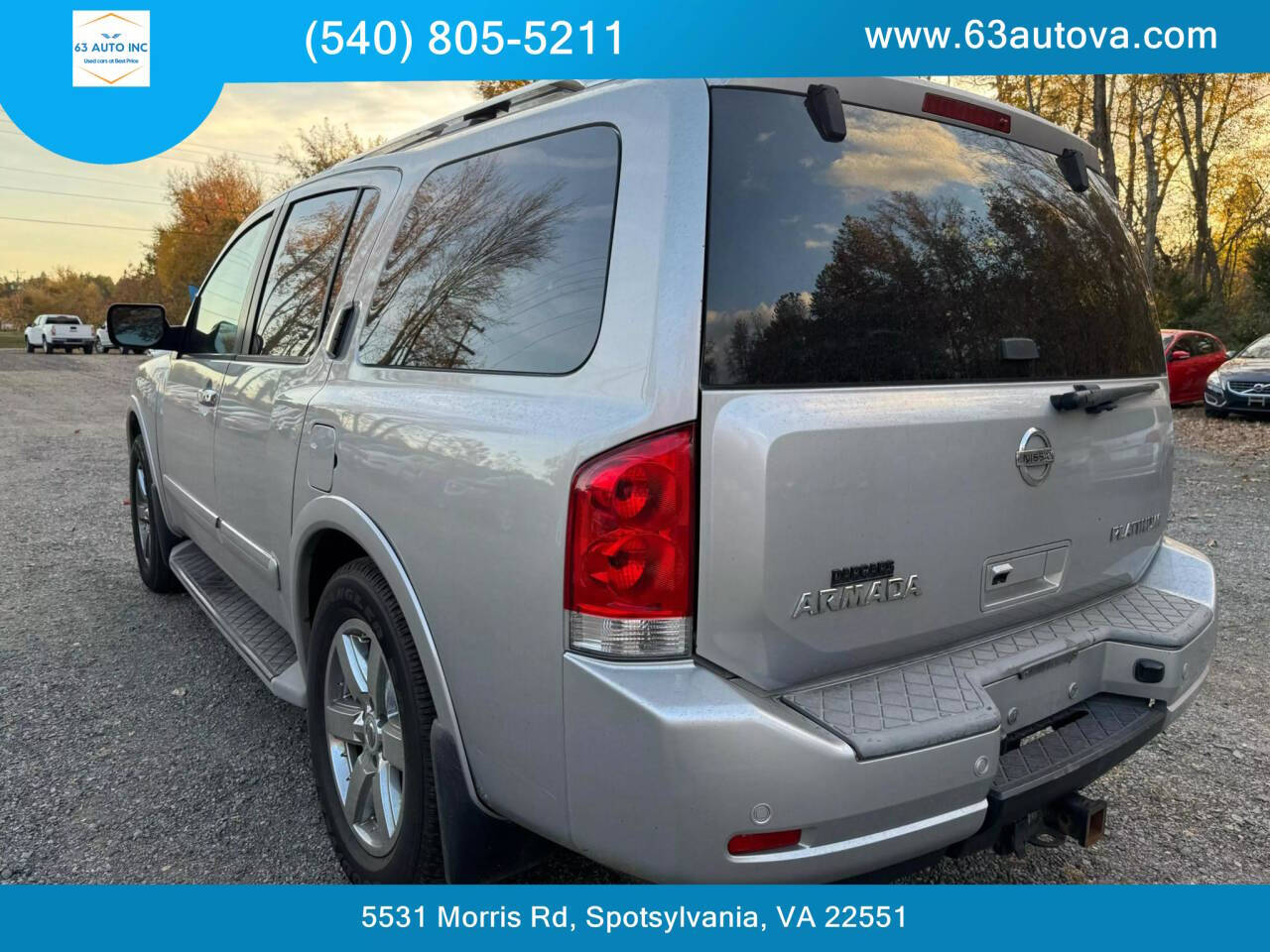 2011 Nissan Armada for sale at 63 Auto Inc in Spotsylvania, VA