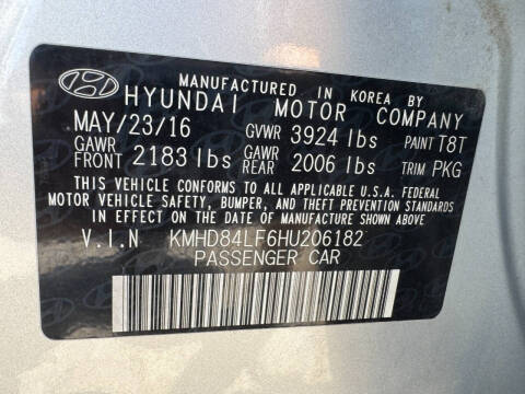 2017 Hyundai Elantra SE
