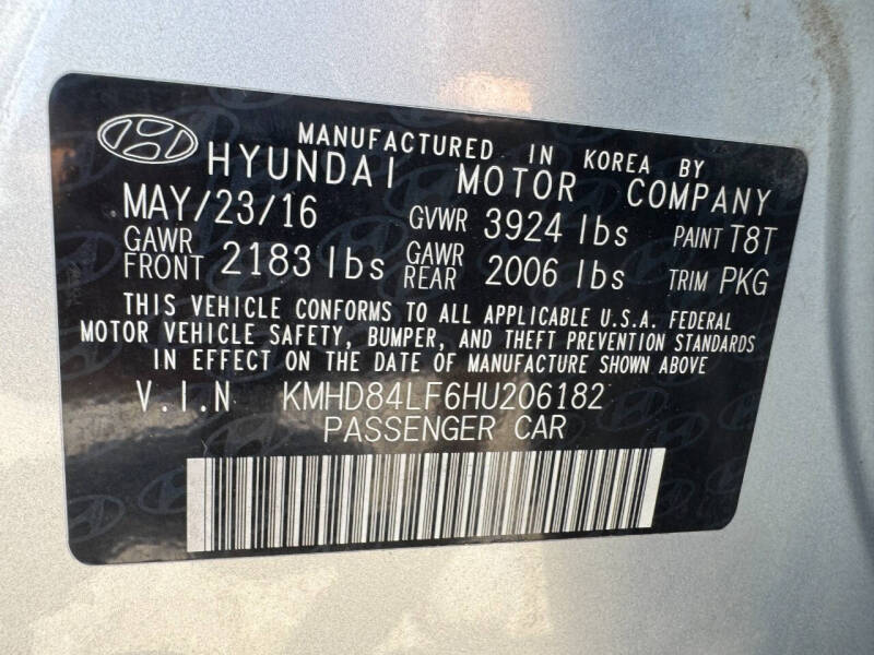 2017 Hyundai Elantra SE