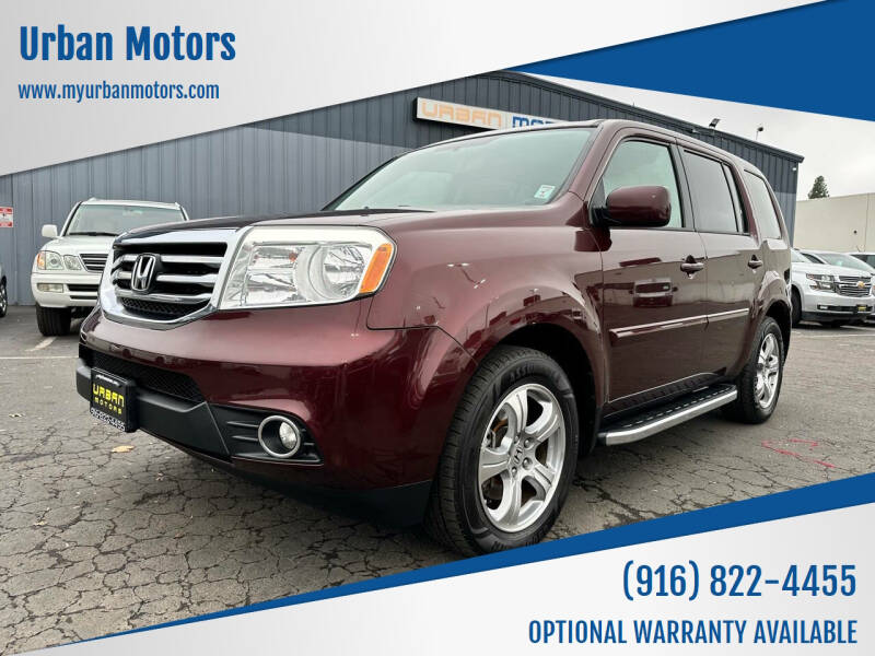 2013 Honda Pilot for sale at Urban Motors in Sacramento CA