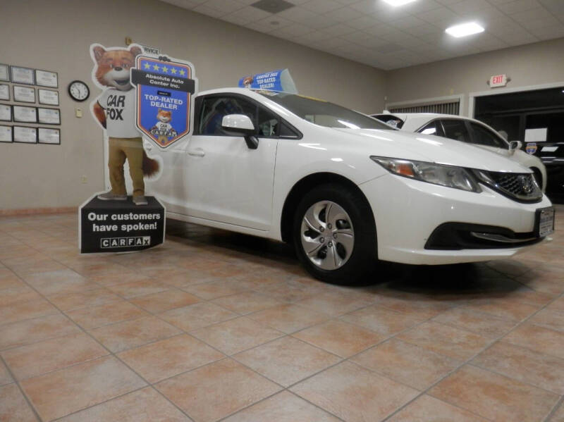 2013 Honda Civic for sale at ABSOLUTE AUTO CENTER in Berlin CT