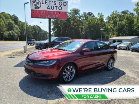 2015 Chrysler 200 for sale at Let's Go Auto in Florence SC