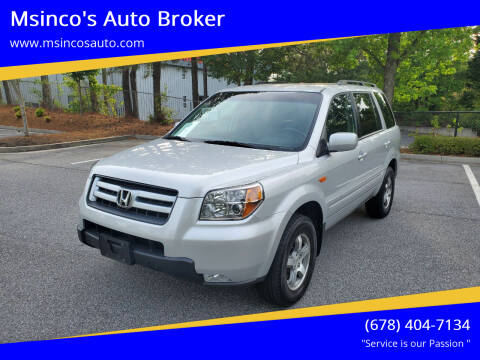 2008 Honda Pilot for sale at Msinco's Auto Broker in Snellville GA