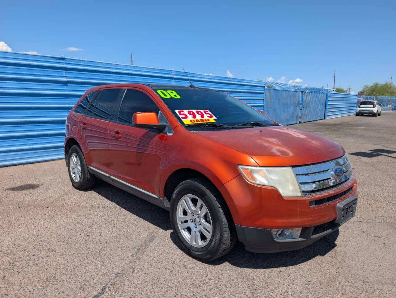 Orange 2008 Ford Edge SEL SEL 4dr Crossover 2