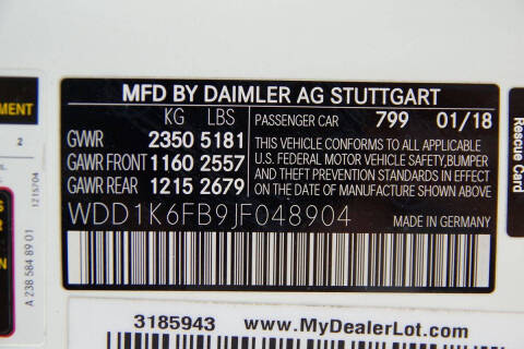 2018 Mercedes-Benz E-Class E 400