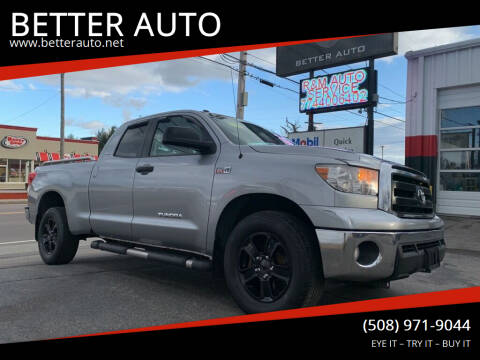 2012 Toyota Tundra for sale at BETTER AUTO in Attleboro MA