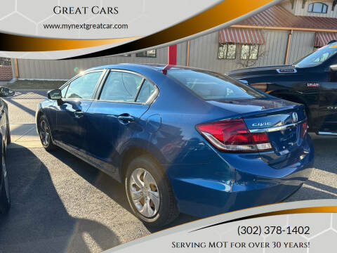 2015 Honda Civic for sale at Great Cars in Middletown DE