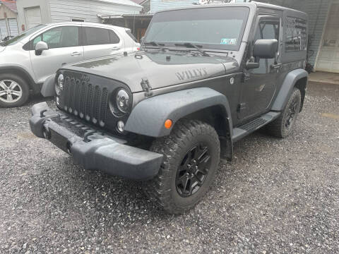 2017 Jeep Wrangler for sale at DOUG'S USED CARS in East Freedom PA