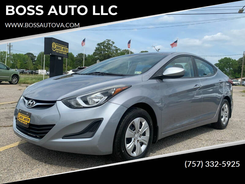 2016 Hyundai Elantra for sale at BOSS AUTO LLC in Norfolk VA