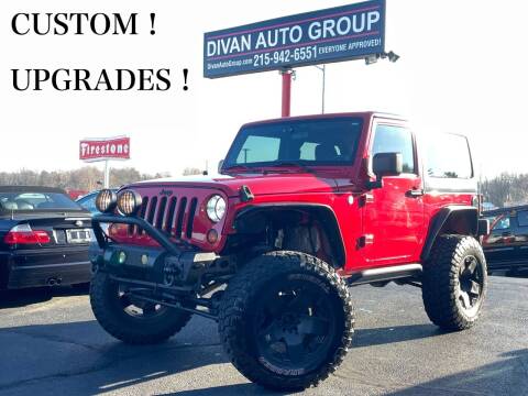 2012 Jeep Wrangler for sale at Divan Auto Group in Feasterville Trevose PA