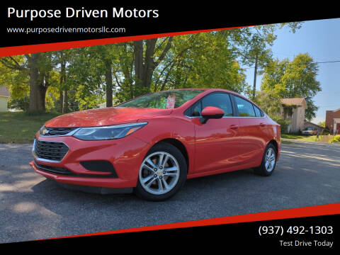 2016 Chevrolet Cruze for sale at Purpose Driven Motors in Sidney OH