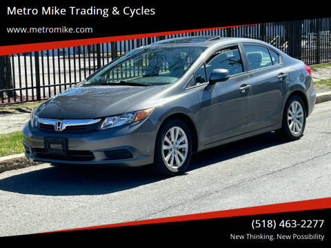 2012 Honda Civic for sale at Metro Mike Trading & Cycles in Albany NY
