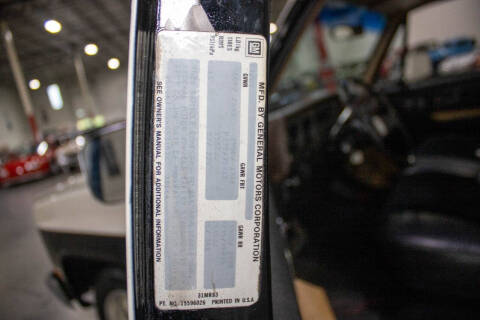 1987 GMC R/V 1500 Series R1500