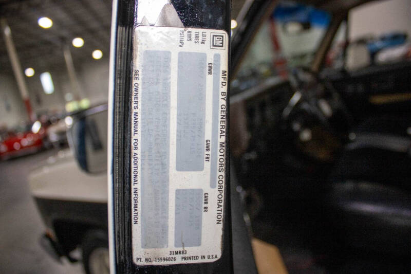 1987 GMC R/V 1500 Series R1500