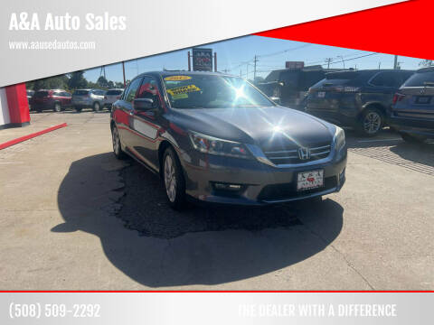 2015 Honda Accord for sale at A&A Auto Sales in Fairhaven MA