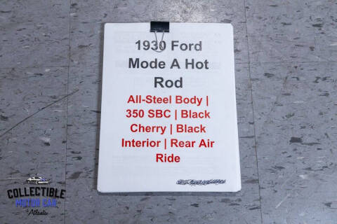 1930 Ford Model A