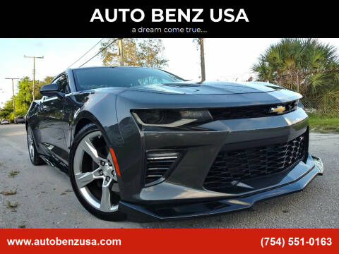 2016 Chevrolet Camaro for sale at AUTO BENZ USA in Fort Lauderdale FL